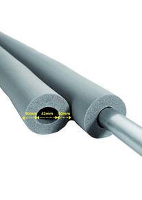 NMC Isolation Tuyau Caoutchouc, Gaine Isolante, 2m, Ø 42mm, Isolation Thermique GEG