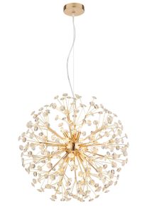Globo Katrina Kroonluchter Goud, 9-lichts
