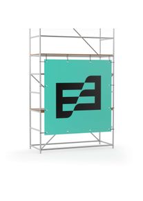 Scaffolding banner in your desired format | hemmed & eyeleted every 50 cm | frontlit or mesh tarpaulin | design your own scaffolding advertising