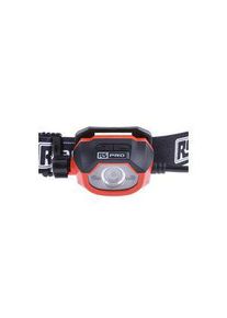 realspace Pro RS PRO Hodelykt, LED, Oppladbar, 450lm, 100m, IPX5, Svart / Rød - 1864622