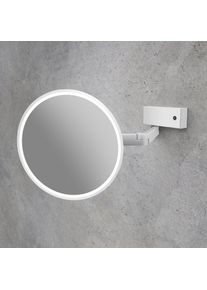 Viverso Zoom me Miroir cosm&eacute;tique &agrave; grossissement x 5, temp&eacute;rature de couleur de l&rsquo;&eacute;clairage r&eacute;glable sur batterie rechargeable USB-C, VM6401MW,