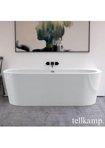 Tellkamp Solitär Wall Baignoire balnéo murale avec habillage, W100-077-00-AUF/CR,