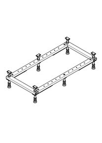 Hoesch Piétement pour receveur de douche, L : 70 l : 70 à L : 100 l : 75 cm, 118981,