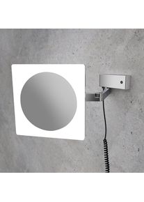 Viverso Zoom me Miroir cosm&eacute;tique &agrave; grossissement x 5, temp&eacute;rature de couleur de l&rsquo;&eacute;clairage r&eacute;glable, VM6601CR+VM90EUGB,