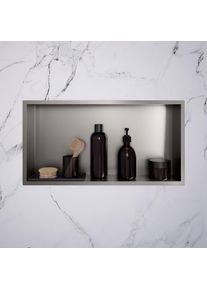 Viverso x wall Niche murale en acier inoxydable l: 600 H: 300 mm, avec cadre slim, VU9801BS,