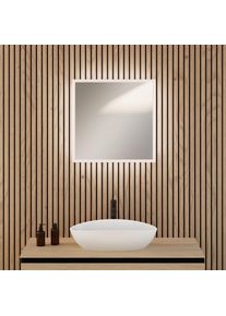 rivea Kanya Miroir avec &eacute;clairage l : 60 cm, &eacute;clairage direct et indirect sur le pourtour, BR2020MI,