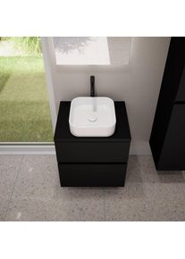evineo ineo5 evo Meuble bas l: 60 cm, 2 tiroirs, vasque ineo7 l: 37,5 cm blanc,, BE0956BM+BE0962BM+BE0940WH,