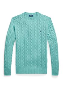 Grote Maten - Polo Ralph Lauren - Trui van katoen met kabelpatroon en O-neck - 5XL