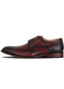 Grote Maten - Digel - Glad leer schoenen in derby vorm met brogue-perforatie - 44
