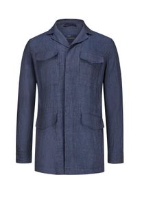 Paul & Shark Grote Maten - Paul & Shark - Linnen jas met variabele taille - 3XL