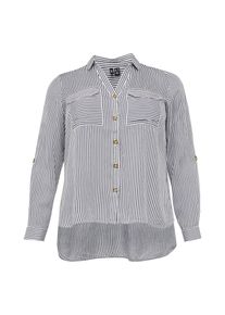 Vero Moda Curve Bluse 'VMBumpy' Damen grau Größe XL Gestreift