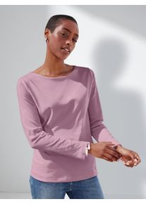 efixelle - Shirt van 100% katoen met lange mouwen, roze, Maat 36, katoen