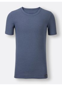 Herren Shirt in rauchblau ,Gr&ouml;&szlig;e 8, Witt, 75% Baumwolle, 25% Polyester