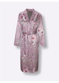wäschepur Dames Ochtendjas in mauve ,maat 36/38, Witt, 83% Polyester, 17% Katoen