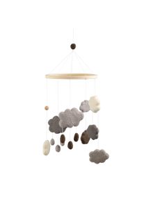 Filz-Babymobile "Clouds Warm Grey" - Sebra