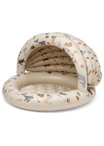 Liewood - Planschbecken mit Zelt &ldquo;Hadley Sea Creature / Sandy&rdquo; Small