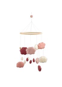Filz-Babymobile "Clouds Cotton Candy Pink" - Sebra