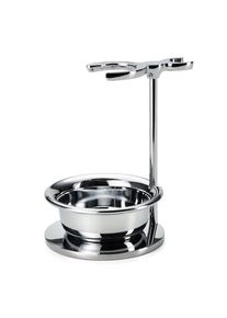 Support de rasage zinc chromé avec bol