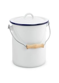 Karl Krüger Seau à couvercle émaillé 3 litres