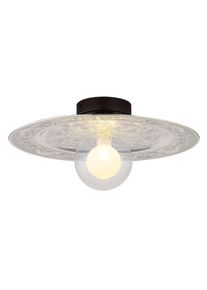 Globo Riga Plafondlamp Zwart, 1-licht