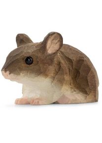 Wildlife Garden Souris de forêt en tilleul sculpté à la main