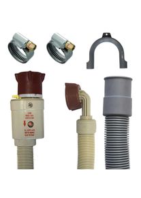 Boni-Shop&reg; Aquastop Schlauch Set, 2,5m, Ablaufschlauch, Schlauchschellen, Waschmaschine Sp&uuml;lmaschine