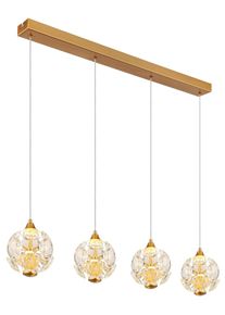 Globo Virina H&auml;ngeleuchte LED Gold, 4-flammig