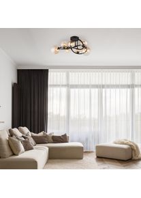 Globo lighting Tuberius ceiling light LED black, 7-light sources