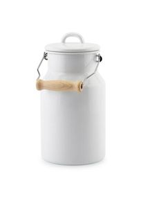 Riess Pot à lait en émail avec poignée bois