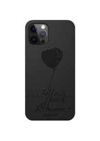Guscio iPhone 12 mini - Skin Feeling Cover Follow Your Dreams (Apple iPhone 12 mini), Smartphone Hülle, Schwarz