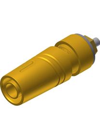 SKS SAB 2640 LK Au Sicherheits-Laborbuchse Buchse, Einbau vertikal Stift-Ø: 4 mm Gelb 1 St., Elektronikkabel + Stecker, Gelb