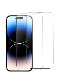 Cover-Discount iPhone 15 Pro - 2 Stk. Panzerglas Display (2 Stk., Apple iPhone 15 Pro), Smartphone Schutzfolie