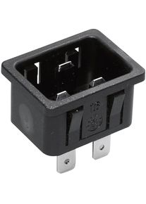 Kaiser Kaltgerätestecker Einbau, Elektronikkabel + Stecker, Schwarz