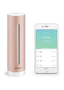 Netatmo Healthy Home Coach Smart-Home, Wetterstation, Rosa