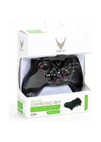 PLATINET OGPXBOXNEW Gaming Controller Black Gamepad Playstation 3, Tablet PC, Xbox 360 (Xbox 360, PS3, PC), Gaming Controller, Schwarz