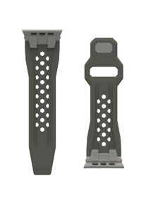 UAG Urban Armor Gear Monarch Strap Apple Watch Ultra/42/44/45/46mm olive/titan (194158117236) (Fluoroelastomer, Gummi), Uhrenarmband, Grün