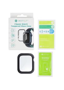 Bestsuit Futerał ochronny ze szkłem Flexible do Apple Watch series 7/8/9-45mm - grafitowy, Smartwatch Zubeh&ouml;r