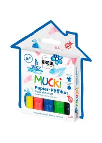 Mucki, Malstifte, Papier Aquarell (5x)