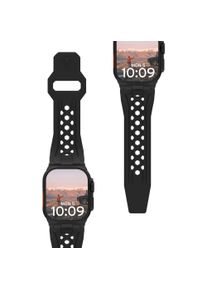 UAG Urban Armor Gear Monarch Strap Apple Watch Ultra/42/44/45/46mm schwarz/titan (194158114037), Uhrenarmband, Schwarz