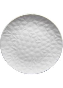 Domoletti Chic round plate 27,4cm jx227-a002-02, Teller, Weiss
