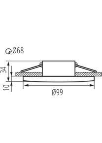 Kanlux, Wandleuchte + Deckenleuchte, Droxy (G5.3)