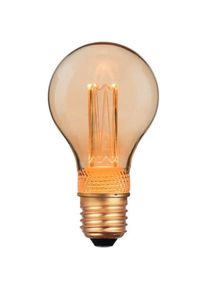 Nordlux, Leuchtmittel, LED Lampe Filament Deco Retro E27 dimmbar 2,3W 1800K extra-warmweiss Gold 2080042758 (E27, 2.30 W, 65 lm, 1 x, F)