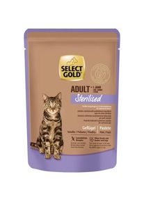 SELECT GOLD natvoer Adult Sterilized Gevogelte 12x85g