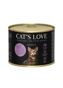 CAT'S LOVE nat kattenvoer Adult Vis en kip 6x200 g