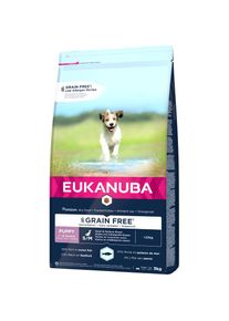 eukanuba droogvoer voor puppy's van kleine en middelgrote rassen, graanvrij 3 kg