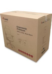 Equip, Bürostuhl, Ergonomischer Bürostuhl mit Kopf und Armstützen sw