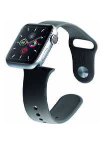 cellularline Urban Band (38 mm, 40 mm, Silikon), Uhrenarmband, Schwarz