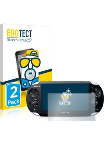 BROTECT Entspiegelungs-Schutzfolie Displayschutz Matt (PS Vita), Weiteres Gaming Zubehör, Schwarz