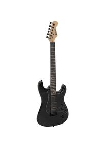 Dimavery ST-312 E-Gitarre, schwarz/schwarz (E-Gitarre), Gitarre, Schwarz