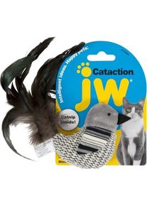 JW Cataction Vogel Zwart / Wit (Katzenminzespielzeug), Katzenspielzeug